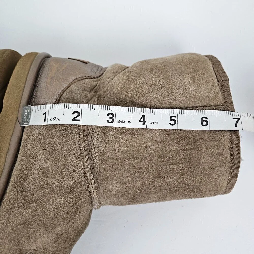 UGG Kids' Classic II Shine Shearling Pull On Boot Tan 5